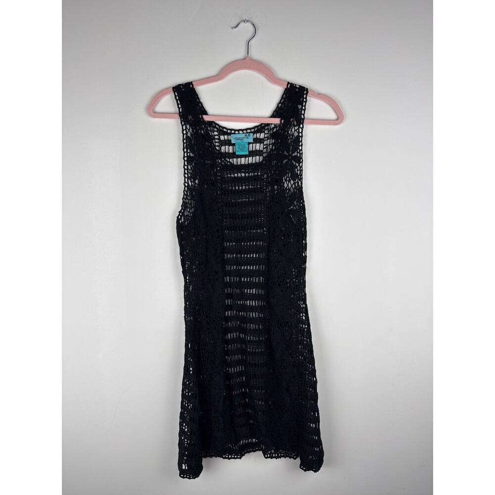 Letarte Crochet Black Mini Dress/Tank Sz.S